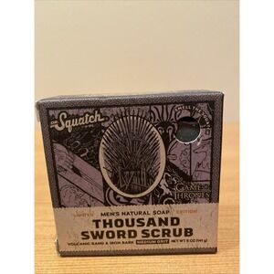 Dr Squatch Thousand Sword Scrub Game of Thrones Limited Natural  5oz Soap Bar